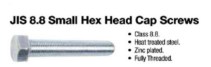 8.8 Small Hex Head Cap Screw